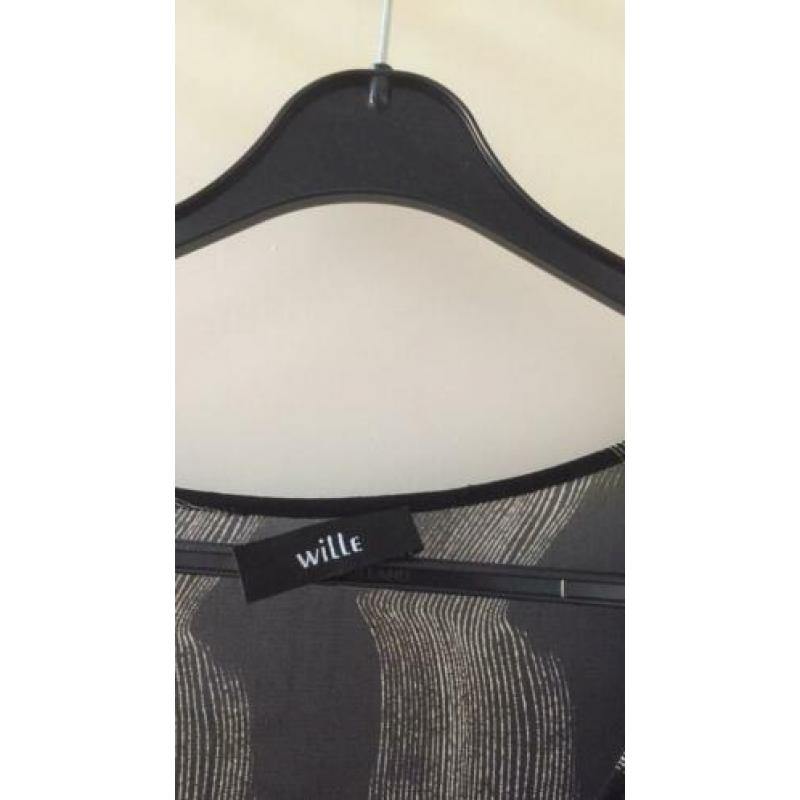 Wille. Zwart/witte top. Maat XL