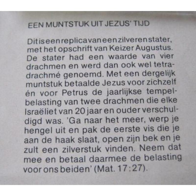 replica van een Zilverenstater uit de tijd van Augustus