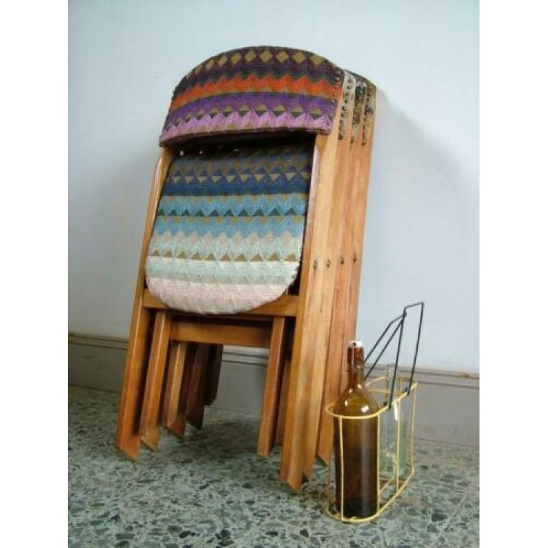 retro klapstoelen jr 50 / 60 klapstoel vintage fifties stoel