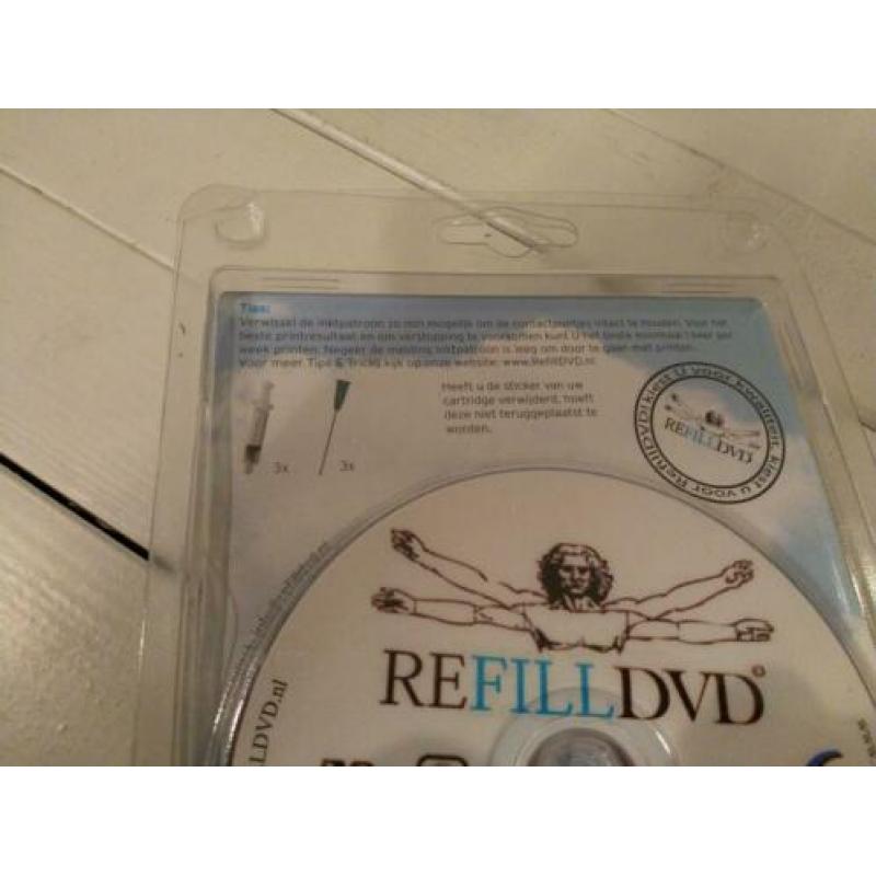 Refilldvd vulsetje nr 6, inkt voor printer cartridge bv HP