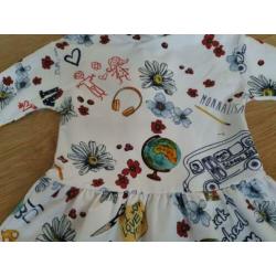 Monnalisa jurk, maat 3 - 98.
