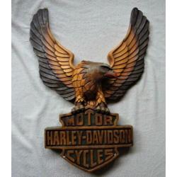 Logo Adelaar Harley Davidson Motor Cycles.
