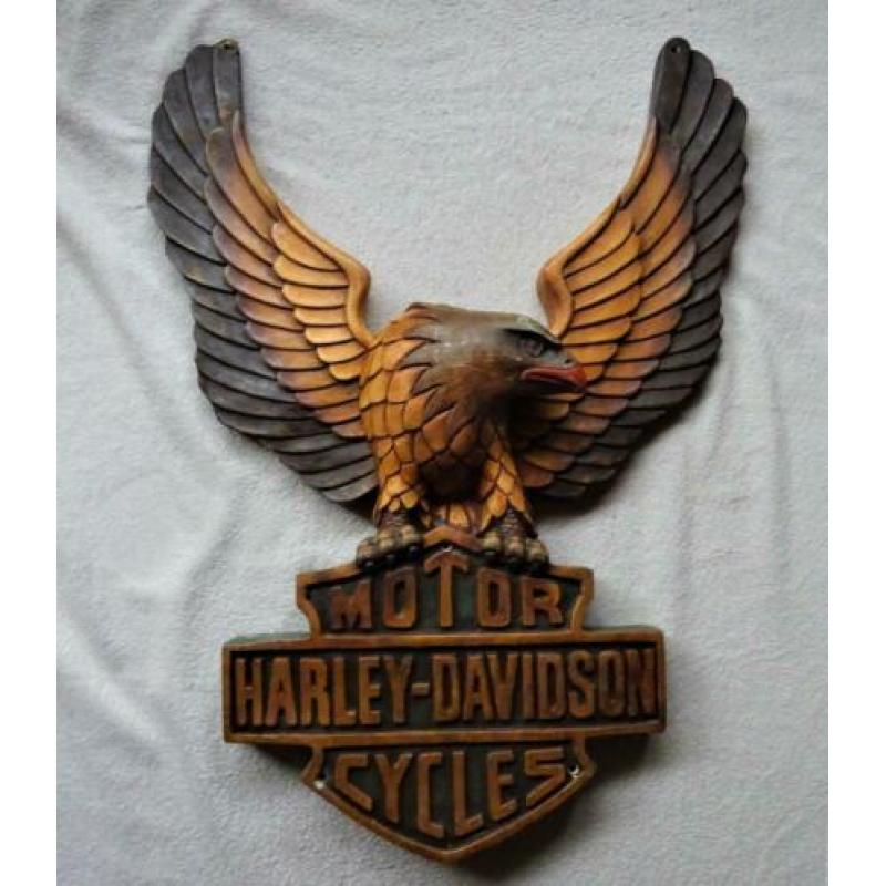 Logo Adelaar Harley Davidson Motor Cycles.