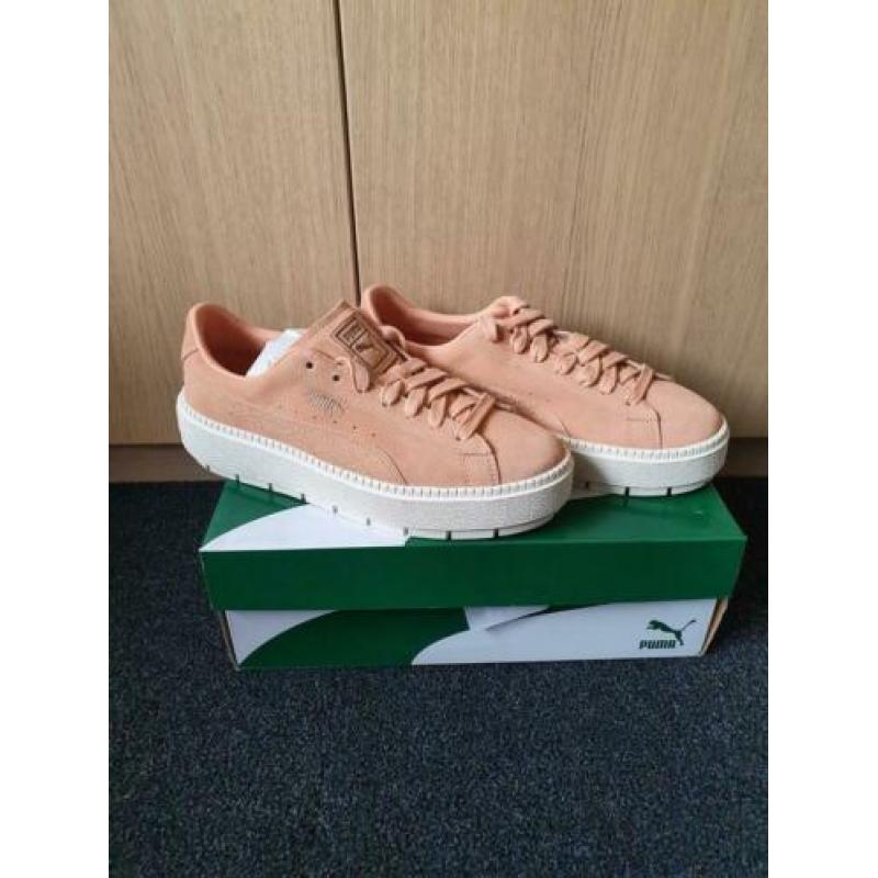 Puma suède platform trace animal dusty coral/white (41)