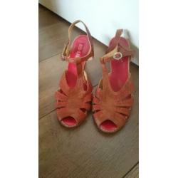 leer bruin sandalen van Red Rag mt