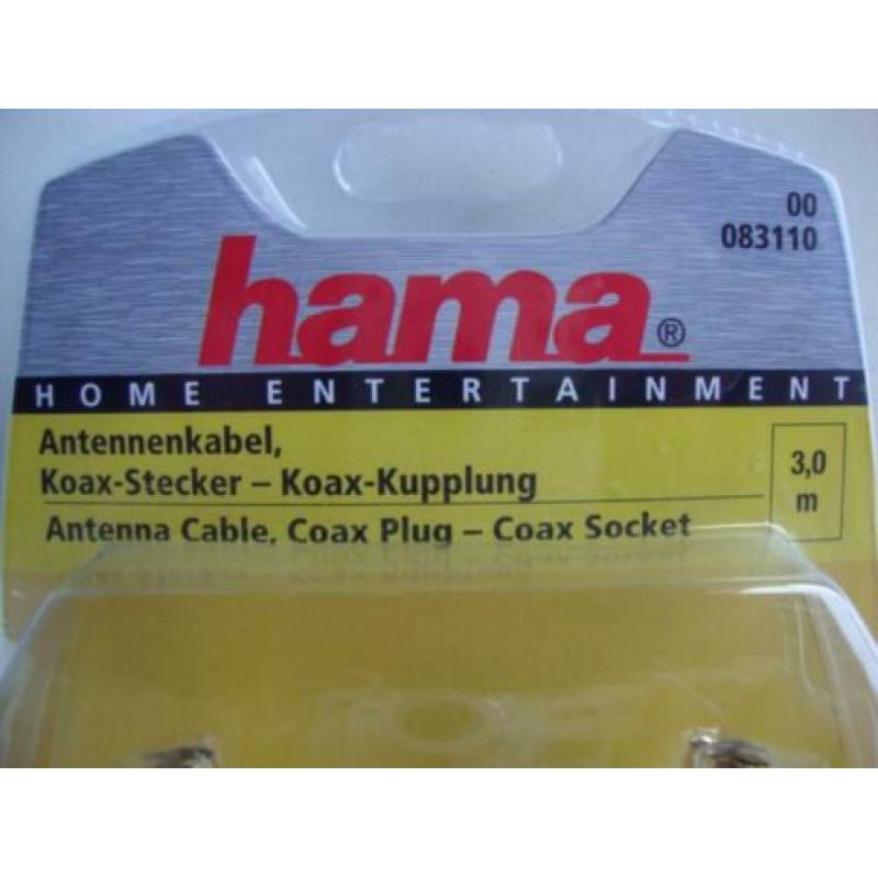 Antennekabel hama 00083110 antenne kabel hd led tv 3m