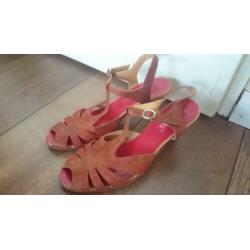 leer bruin sandalen van Red Rag mt