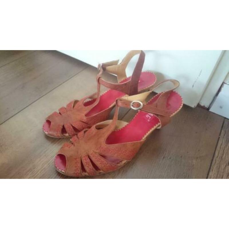 leer bruin sandalen van Red Rag mt