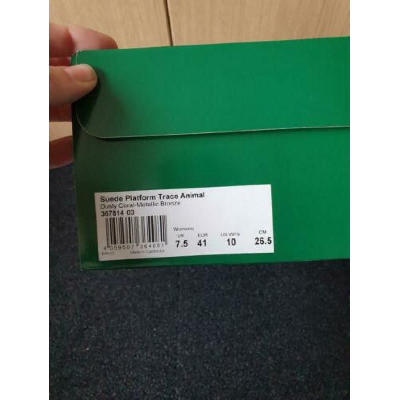 Puma suède platform trace animal dusty coral/white (41)