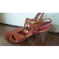 leer bruin sandalen van Red Rag mt