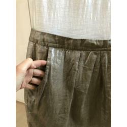 Jurkje Esprit wit shirt met metallic rokje M/ 38 ZGAN
