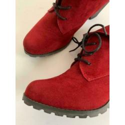 E11 ODGI-Trends maat 40 lage enkel-laarzen schoenen rood