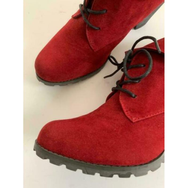E11 ODGI-Trends maat 40 lage enkel-laarzen schoenen rood