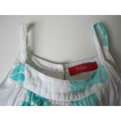 Tissaia - Witte zomerjurk met bloemen, maat 92/98