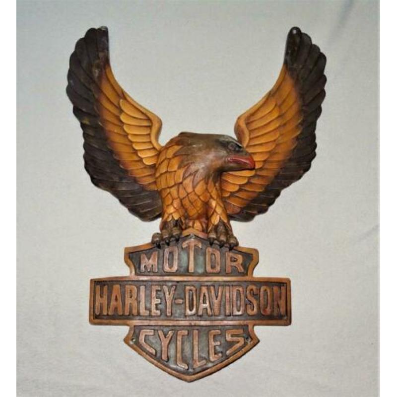 Logo Adelaar Harley Davidson Motor Cycles.