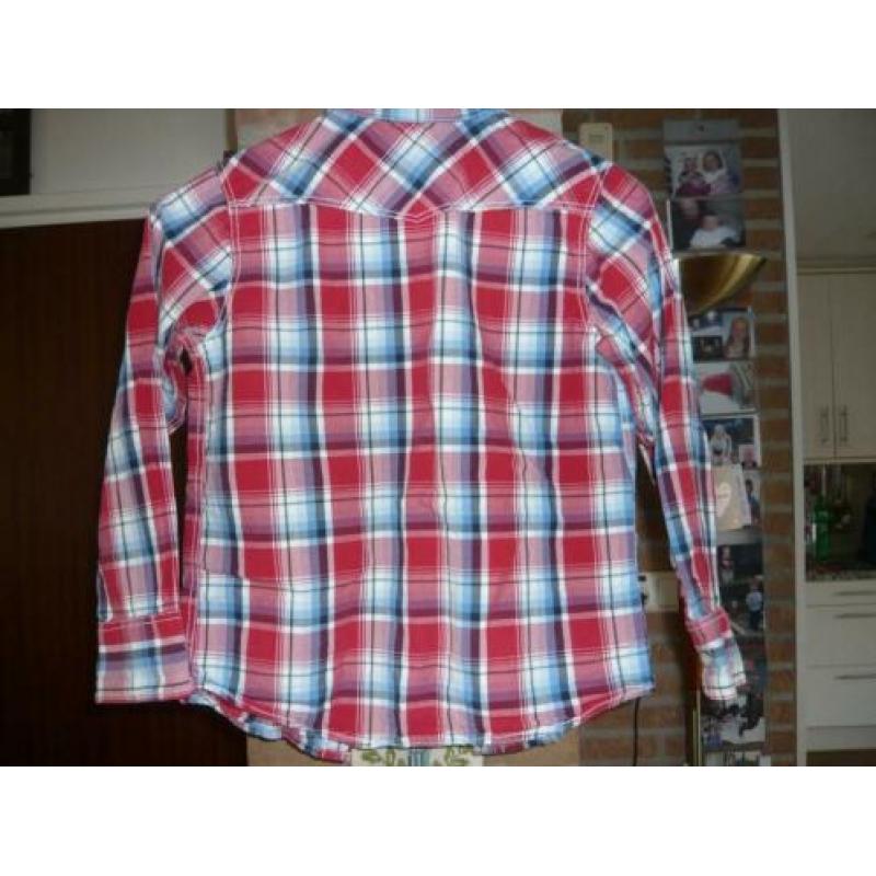 Jongens Blouse maat 128. en 122/128