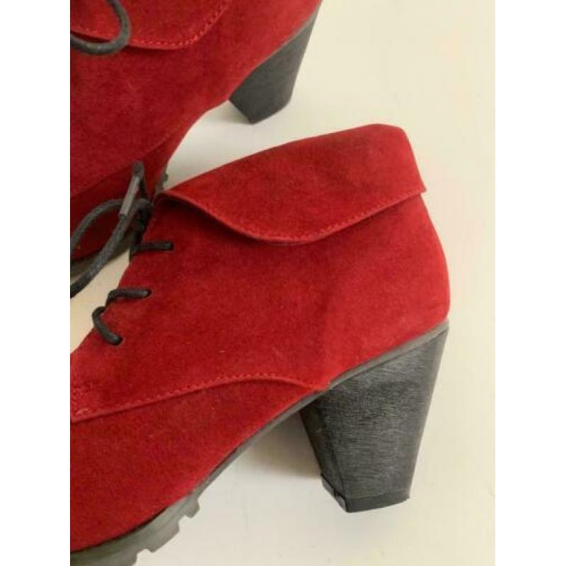 E11 ODGI-Trends maat 40 lage enkel-laarzen schoenen rood