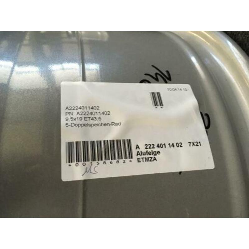 Mercedes lichtmetaal velgen 19"inch Breedset 5x112