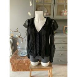 Zwarte top / blouse van Peoples Market maat M