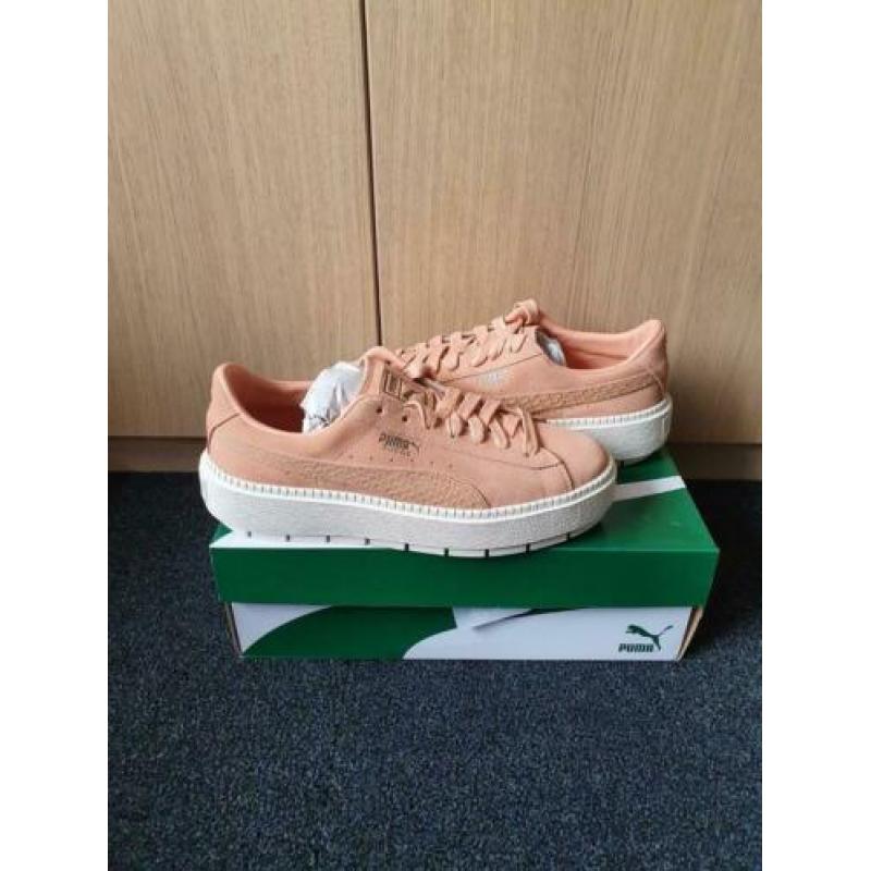 Puma suède platform trace animal dusty coral/white (41)