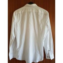 H&M overhemd wit slim fit S