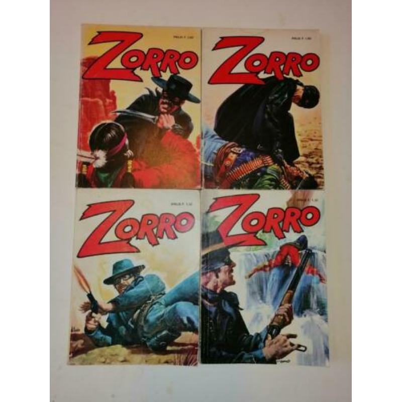 ZORRO 4 strips, uitgeverij Nooitgedacht