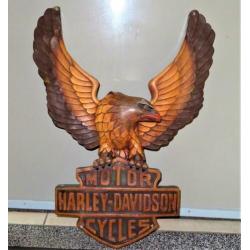 Logo Adelaar Harley Davidson Motor Cycles.