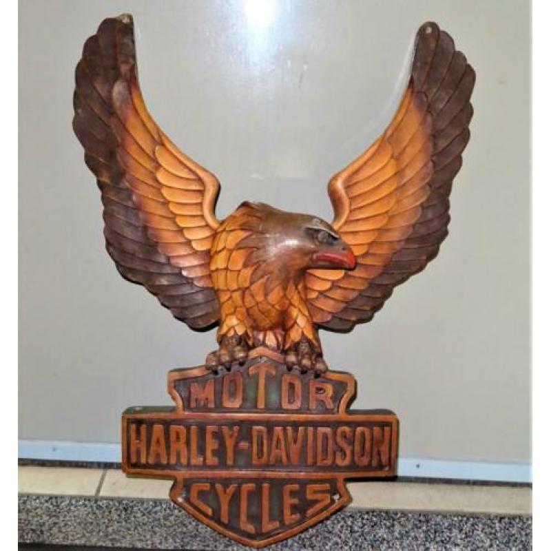 Logo Adelaar Harley Davidson Motor Cycles.