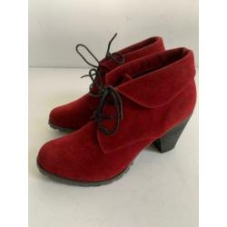 E11 ODGI-Trends maat 40 lage enkel-laarzen schoenen rood
