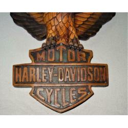 Logo Adelaar Harley Davidson Motor Cycles.