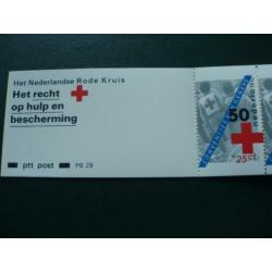PB29 postfris postzegelboekje met dubbele plaatfout