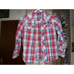 Jongens Blouse maat 128. en 122/128
