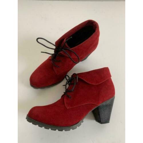 E11 ODGI-Trends maat 40 lage enkel-laarzen schoenen rood