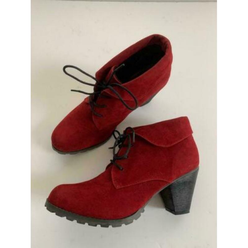 E11 ODGI-Trends maat 40 lage enkel-laarzen schoenen rood