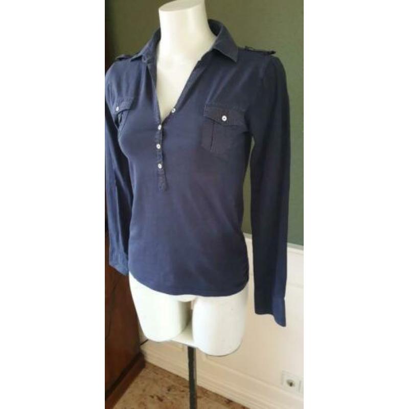 Nette mooie blauwe MASSIMO DUTTI top mt S 36, topje blauw