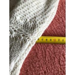 H&M grofgebreide trui met sierritsen maat M