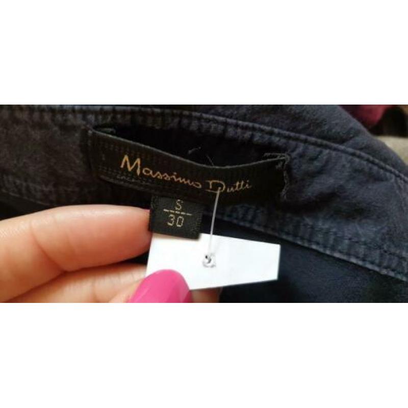 Nette mooie blauwe MASSIMO DUTTI top mt S 36, topje blauw