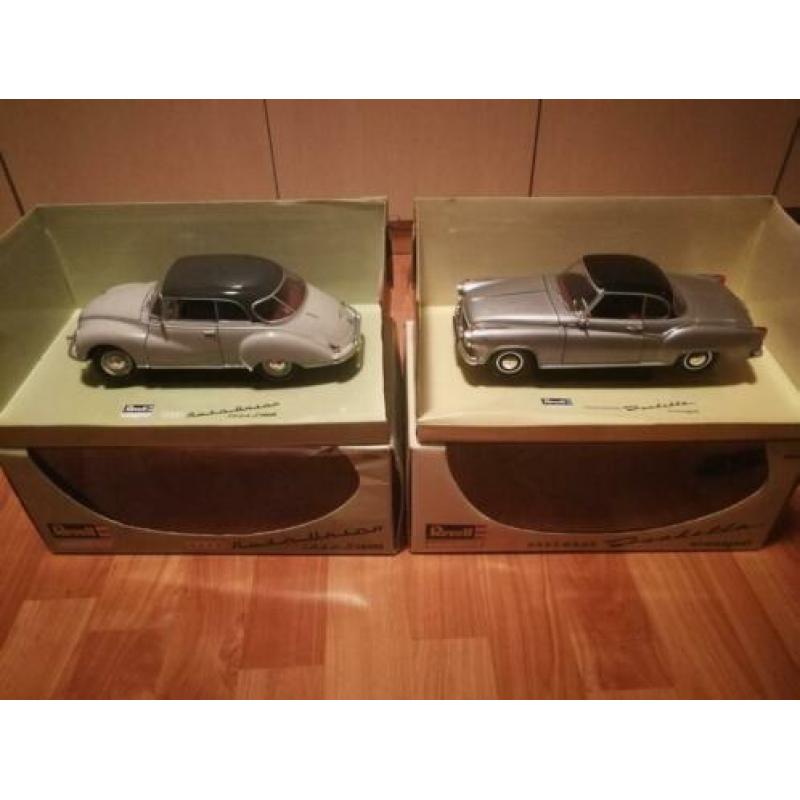 Revell Borgward Isabella Coupé en Auto Union 1000S Coupé