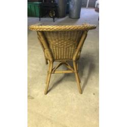2 lekker zittende rieten stoelen