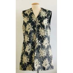 Vintage jaren 60 gillet van brokaatstof (42)