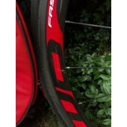 FFWD carbon wielen F4R, Ultegra cassette + wielzak
