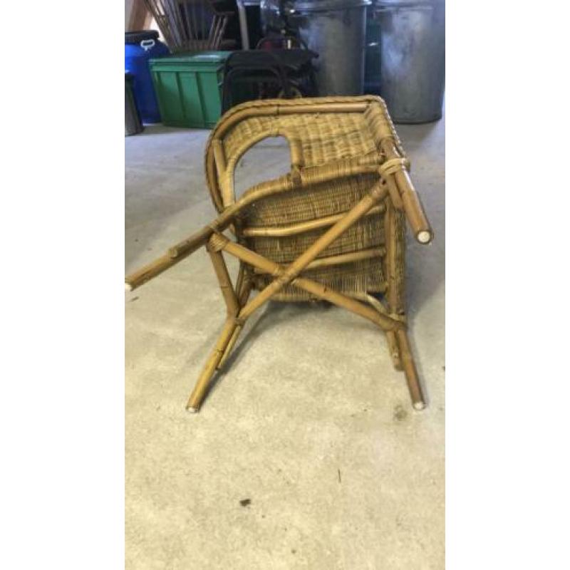2 lekker zittende rieten stoelen