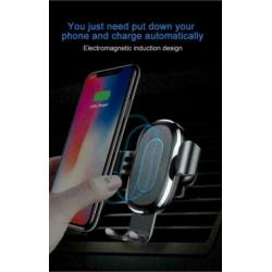 Snelle Draadloze Oplader voor iPhone en Samsung zwart grijs