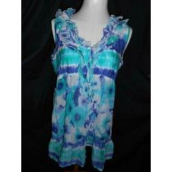 tuniek blauw groen etam 46 OPRUIMING