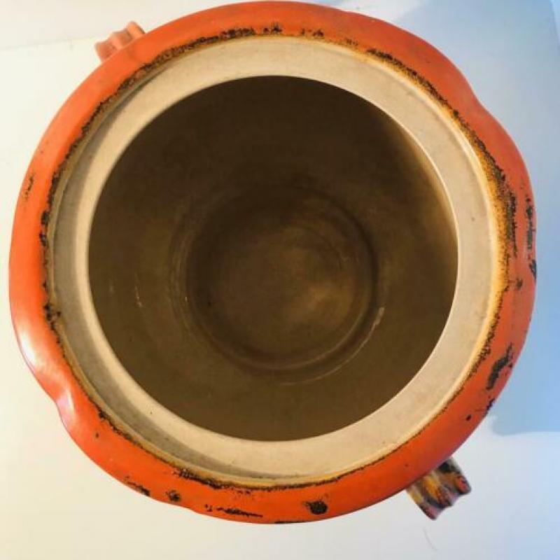 Aardenwerk pot plantenpot spuitglazuur D B Hohr