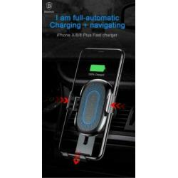 Snelle Draadloze Oplader voor iPhone en Samsung zwart grijs