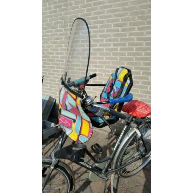 GMG FIETSSTOELJE voor met windscherm
