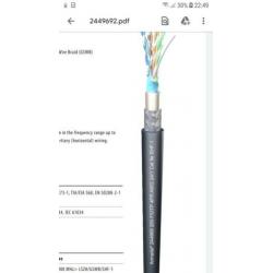 Cat5e, 200 MHz,120m op haspel UV bestendig, zwart