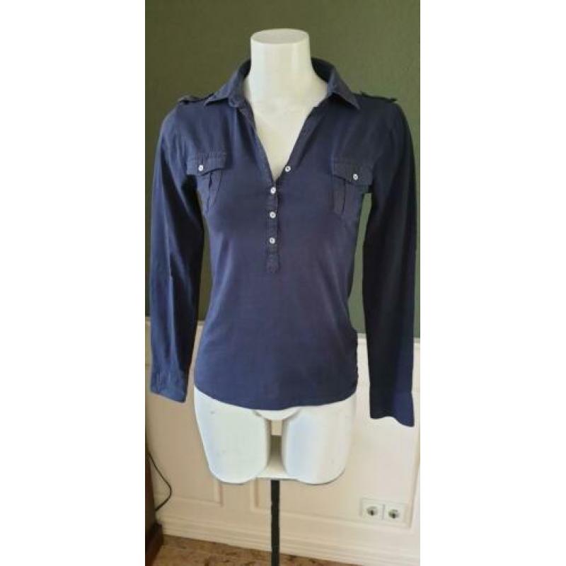 Nette mooie blauwe MASSIMO DUTTI top mt S 36, topje blauw