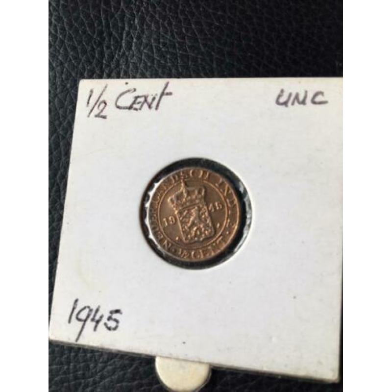 1/2 cent NEDERLANDS-INDIE 1945